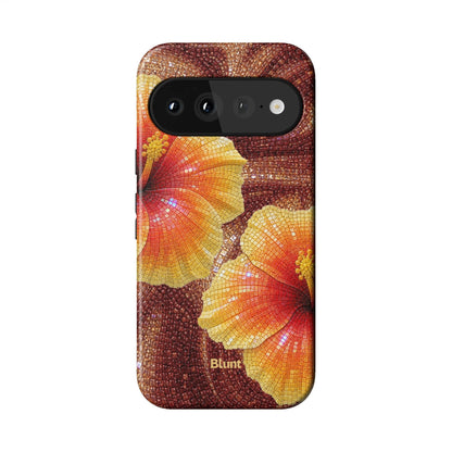 Hibiscus Espresso Pixel Case - Blunt Cases