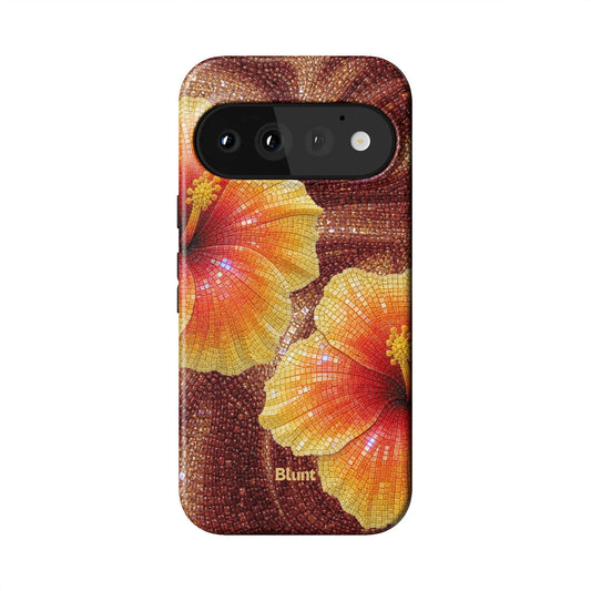 Hibiscus Espresso Pixel Case - Blunt Cases