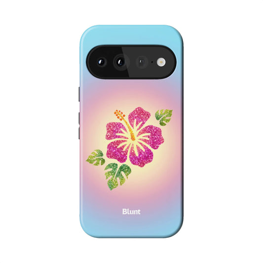 Hibiscus Glow Pixel Case - Blunt Cases