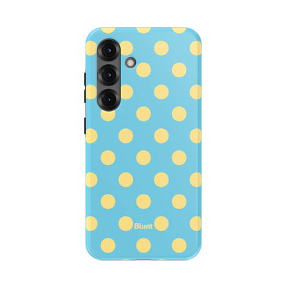 Blue Butter Polka Samsung Case