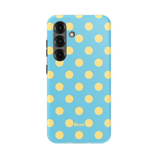 Blue Butter Polka Samsung Case