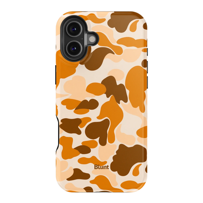 Orange Camo iPhone Case