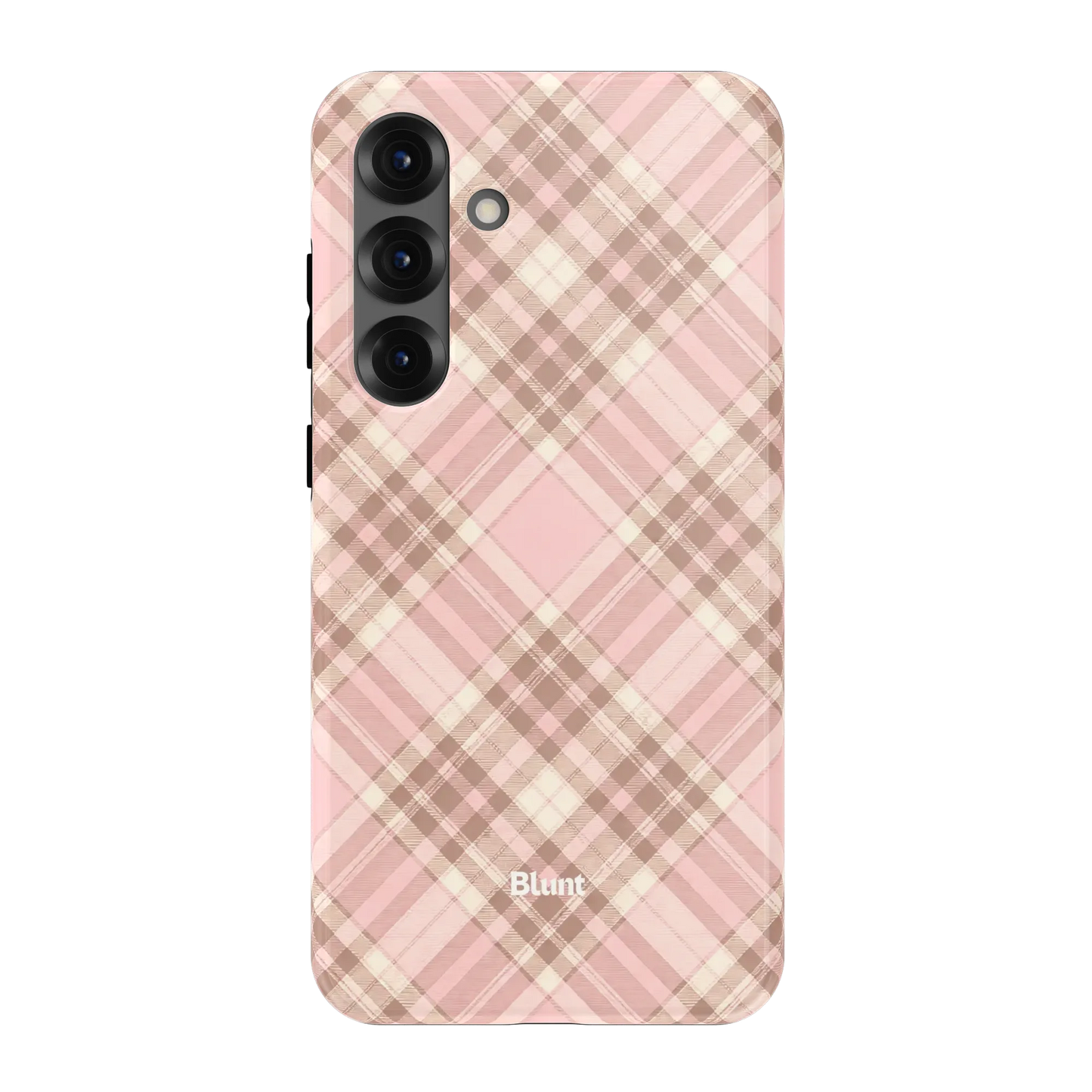 Blush Plaid Samsung Case