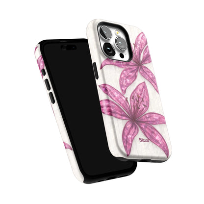Purple-Floral-Luster-iphone-case-iPhone 15 Pro-5