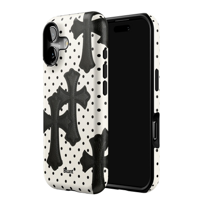 Noir Crosses iPhone Case