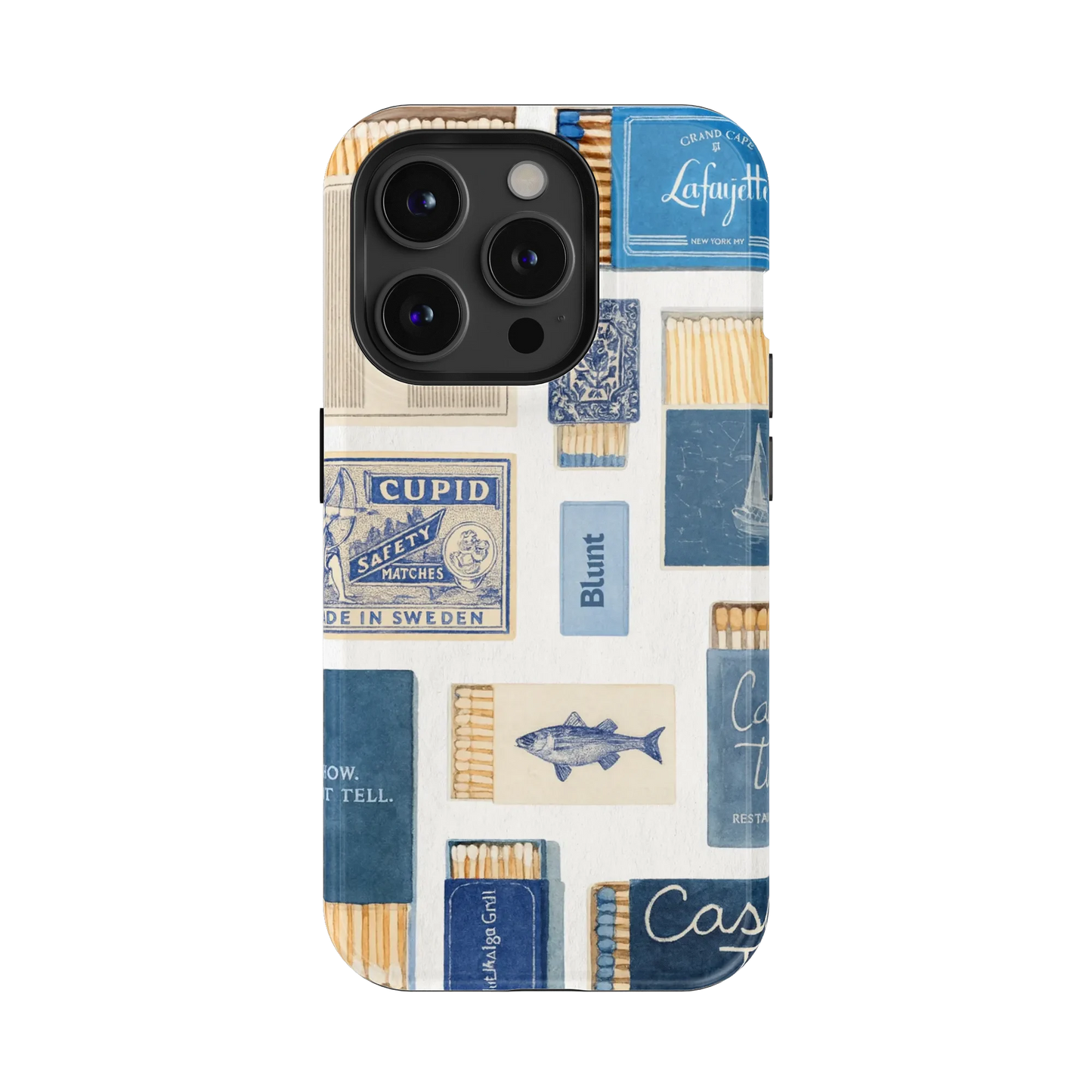 Teal flame iPhone Case