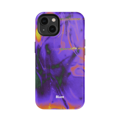 Violet Static iPhone Case