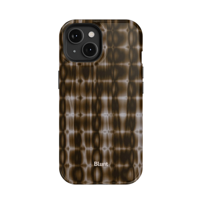 Brown Ripple iPhone Case