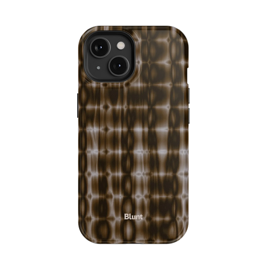 Brown Ripple iPhone Case
