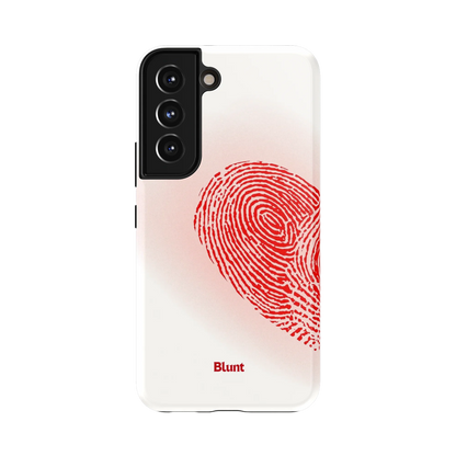 Heart Print White Samsung Case