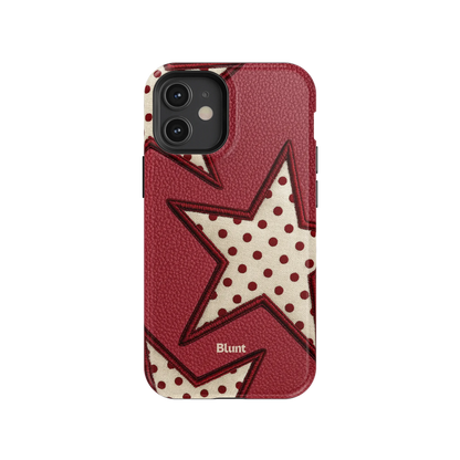 Cherry Polka Star iPhone Case