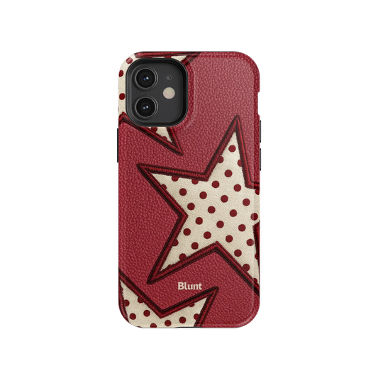 Cherry Polka Star iPhone Case