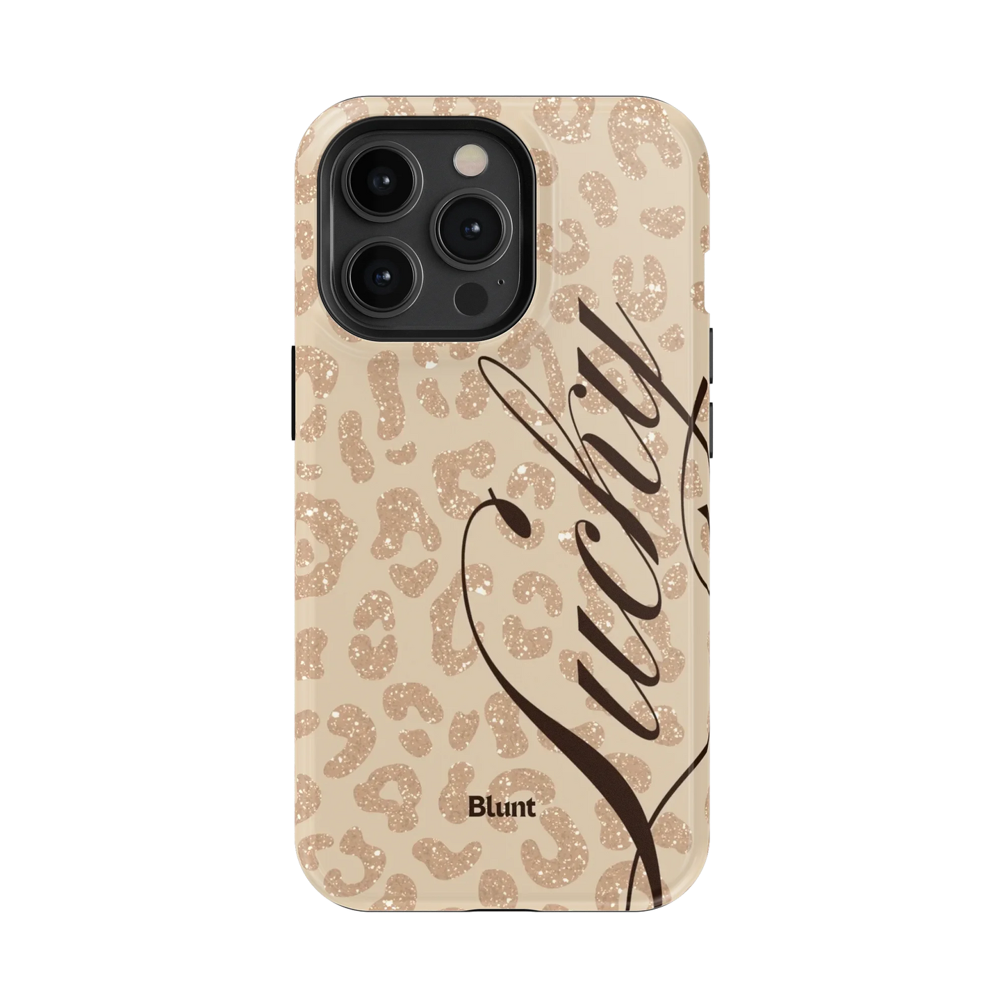 Cream Cheetah Lucky iPhone Case