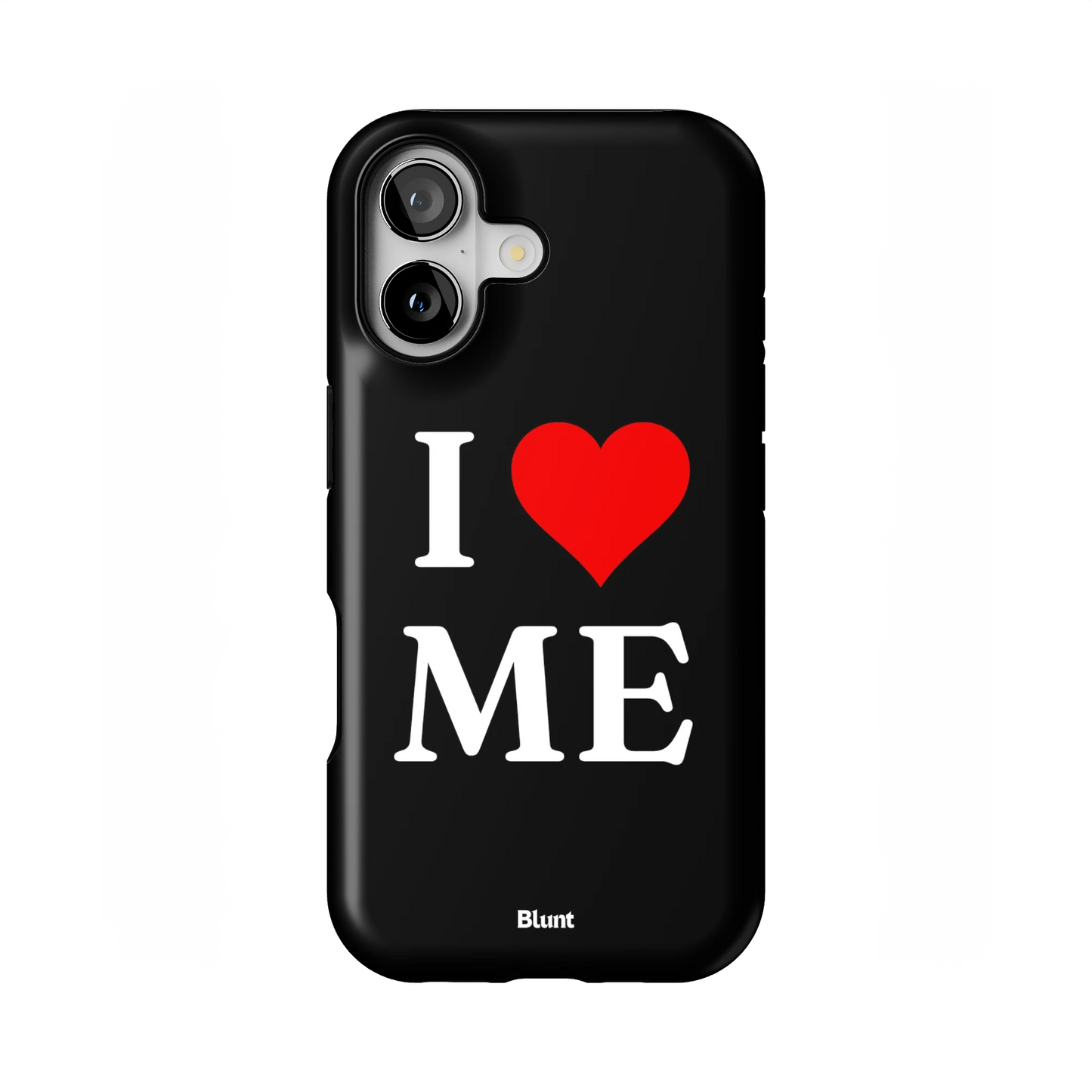 I Love Me in Black iPhone Case