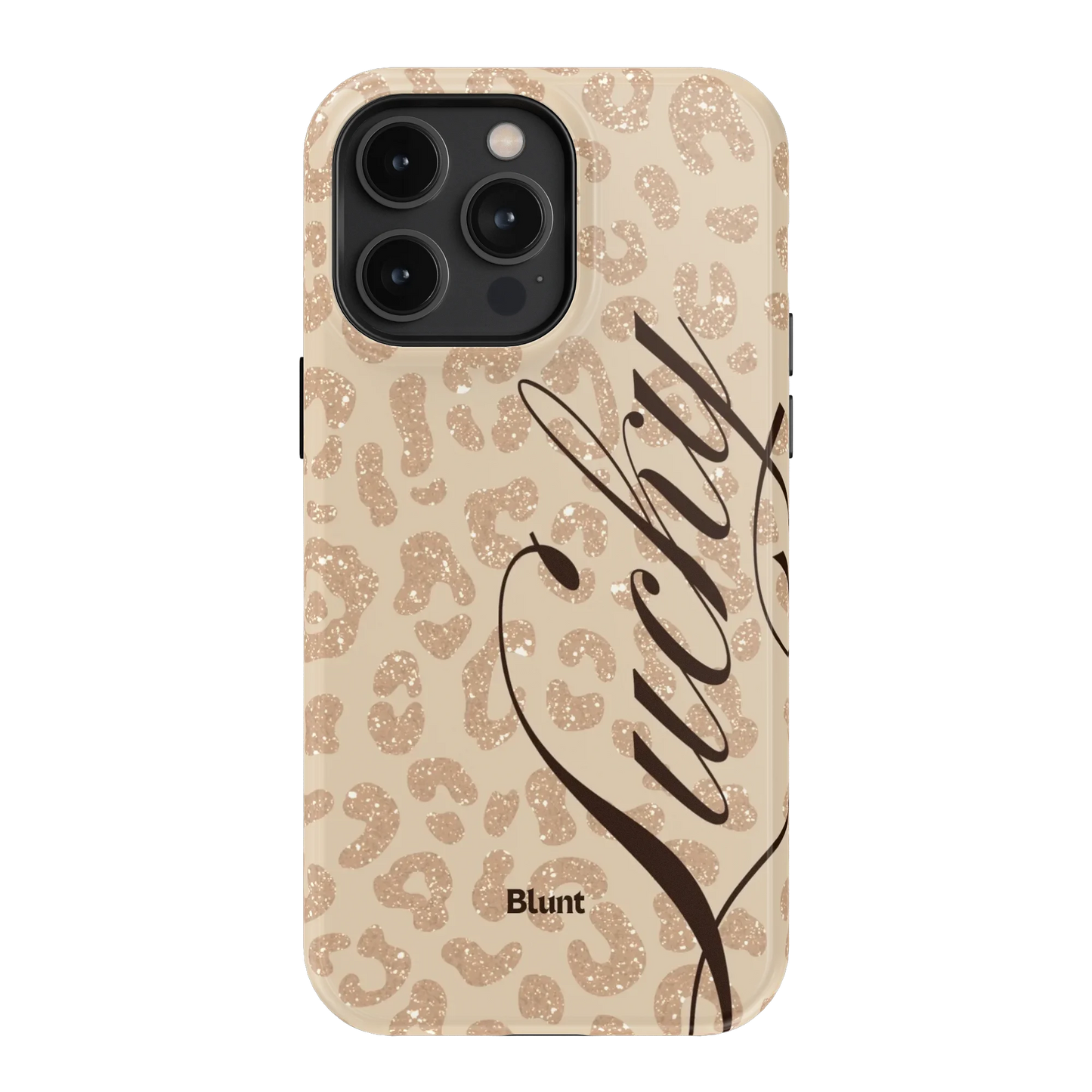 Cream Cheetah Lucky iPhone Case