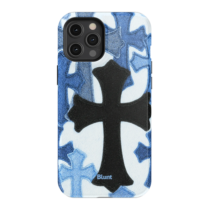 Denim Cross iPhone Case