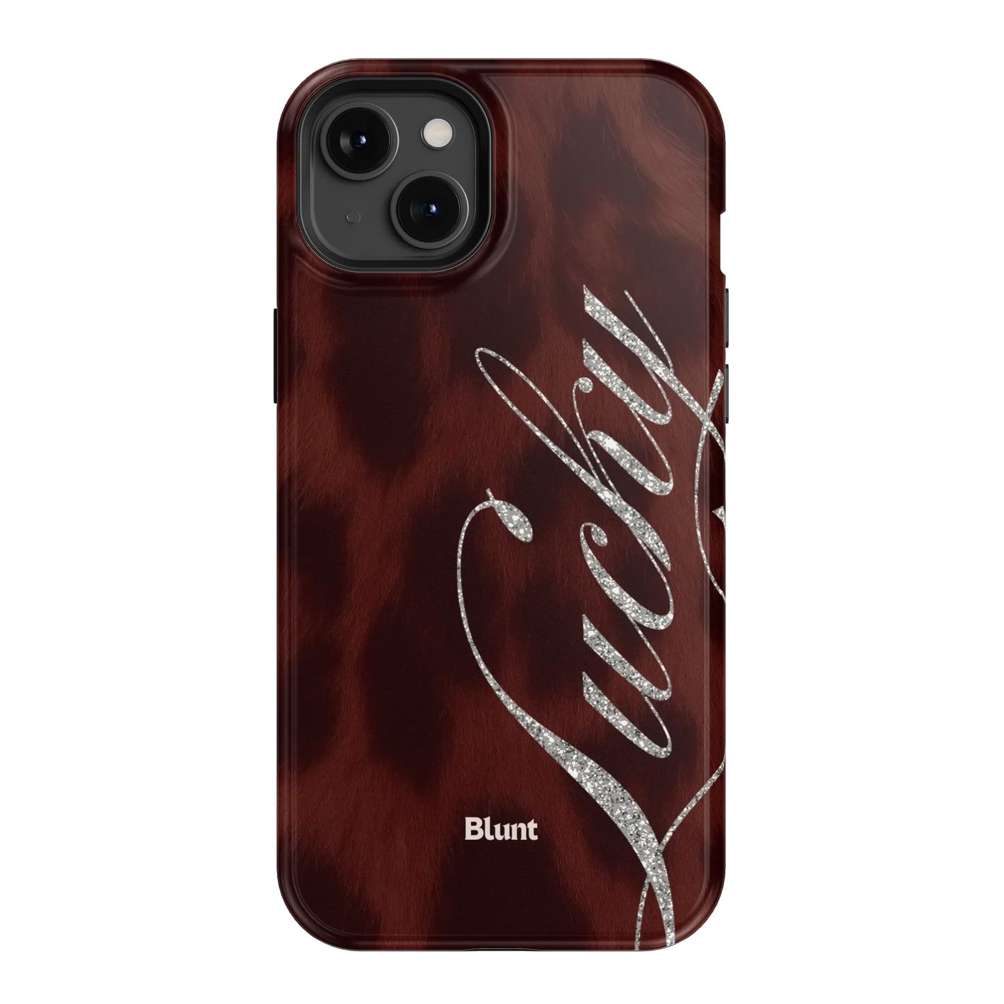 Brown Cheetah Lucky iPhone Case