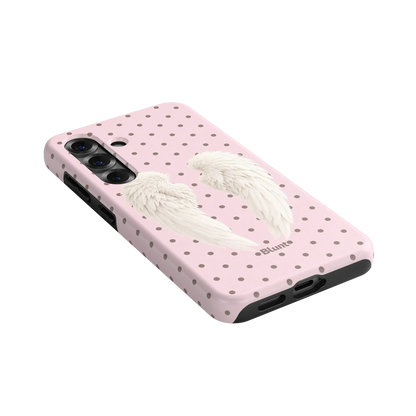 Pink Polka Wing Samsung Case