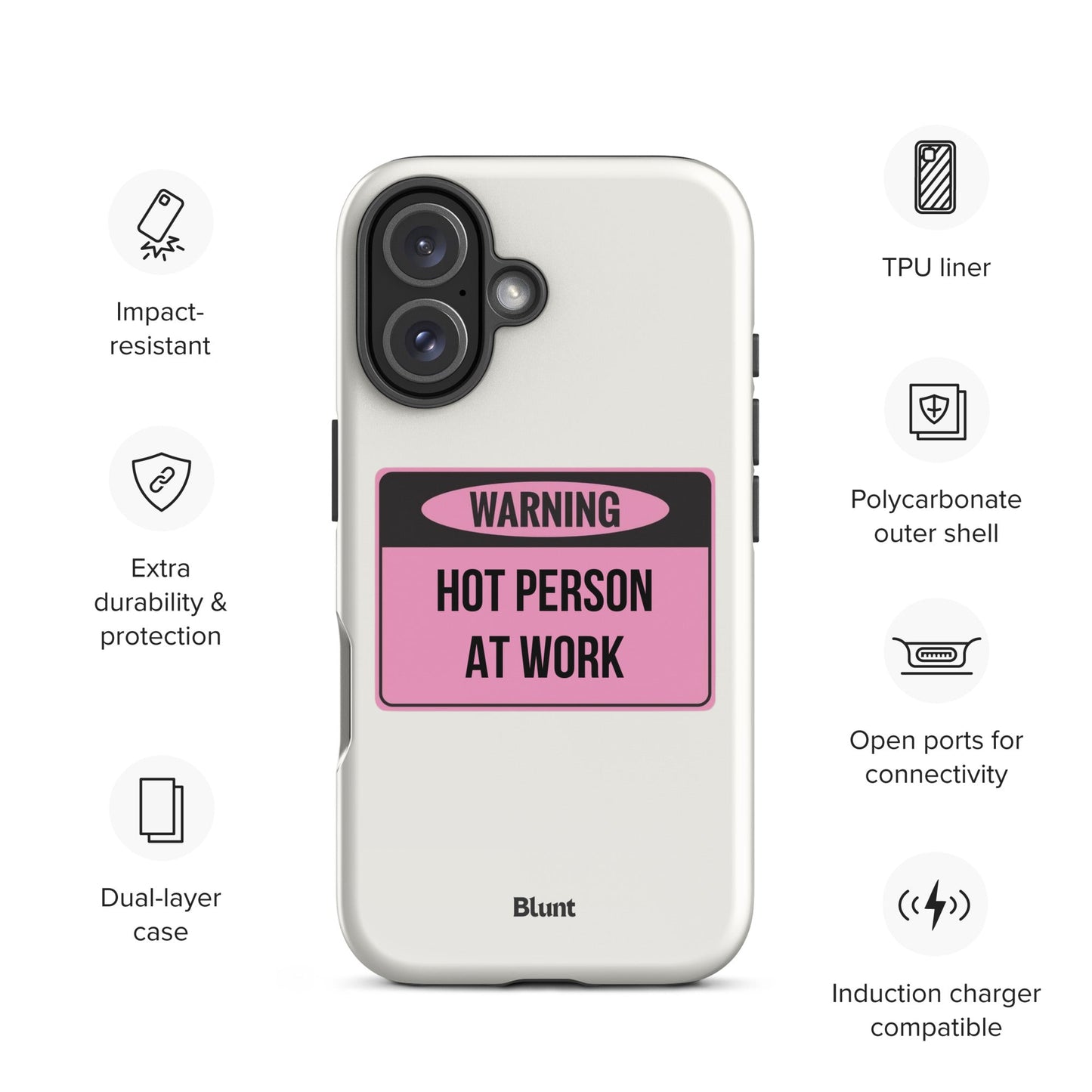 Hot Person At Work iPhone Case - blunt cases