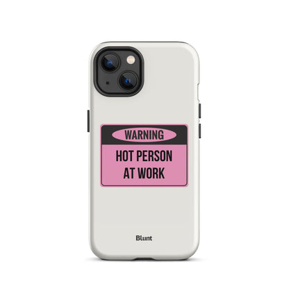 Hot Person At Work iPhone Case - blunt cases