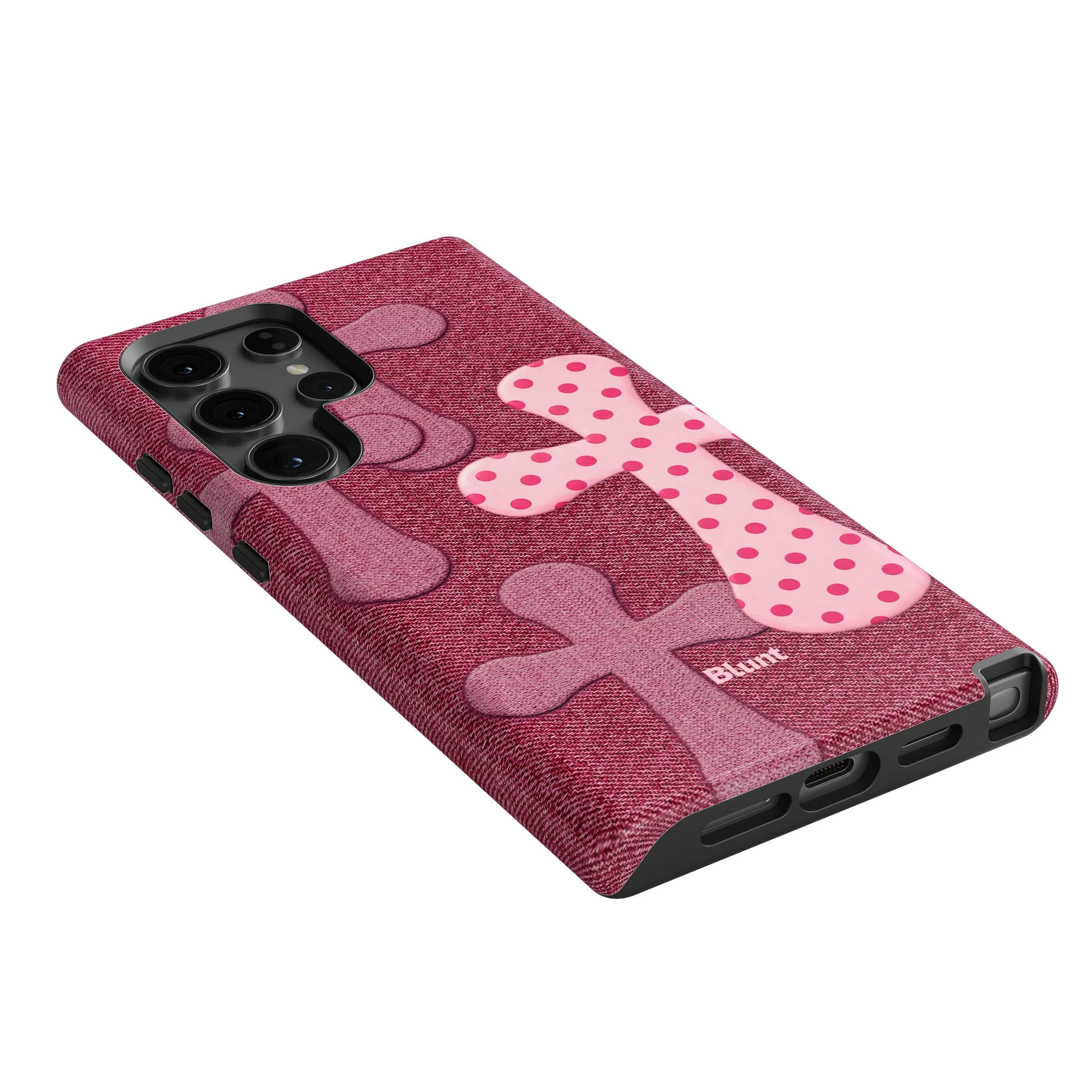 Pink-Polka-Patch-samsung-case-S24 Ultra-2
