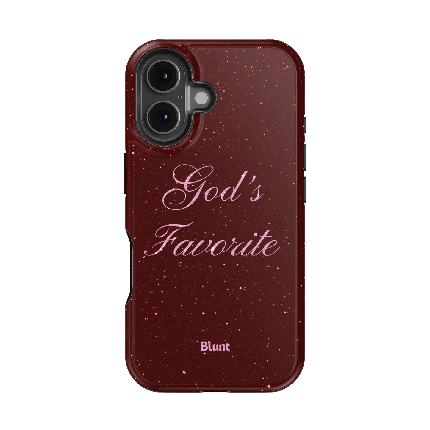Gods Favorite Burgundy iPhone Case