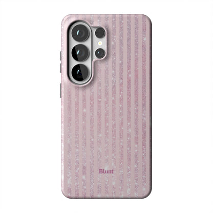 Pink Champagne Stripe Samsung Case
