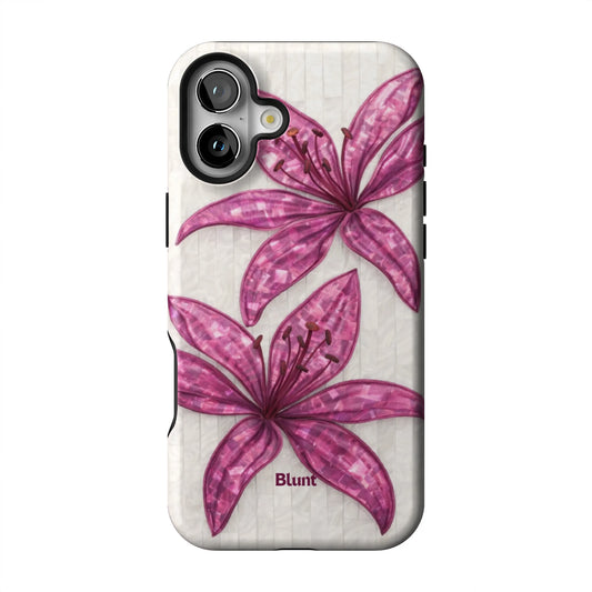 Purple-Floral-Luster-iphone-case-iPhone 16 Plus-1