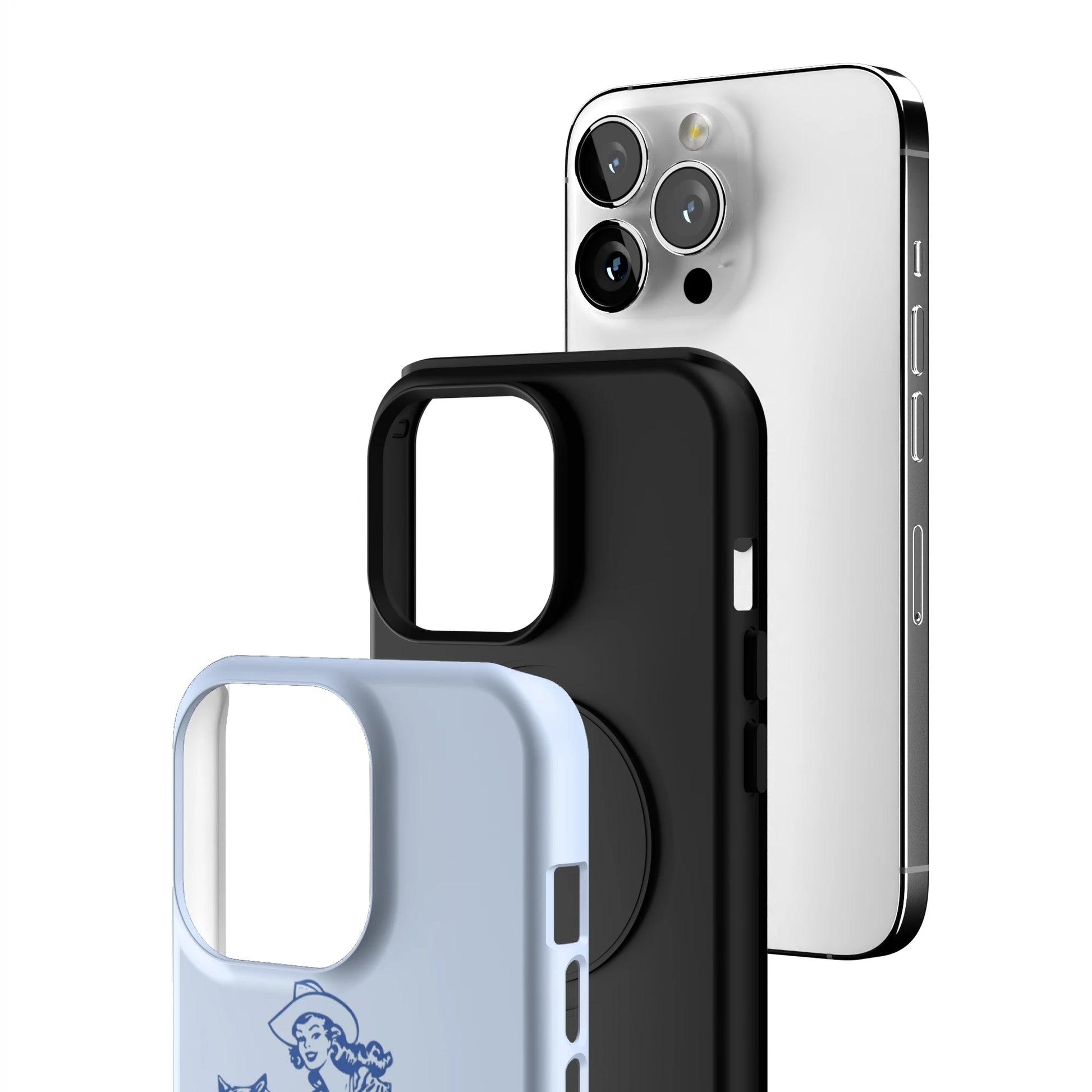 Blue-Lasso-Lady-iphone-case-iPhone 13 Pro-3