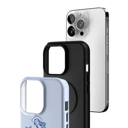 Blue-Lasso-Lady-iphone-case-iPhone 13 Pro-3