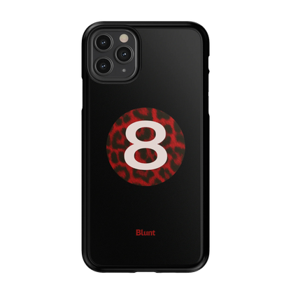 Red Cheetah Magic 8 iPhone Case