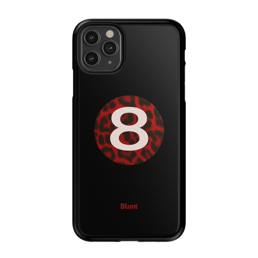 Red Cheetah Magic 8 iPhone Case