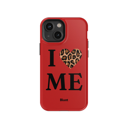 Red I Love Me iPhone Case