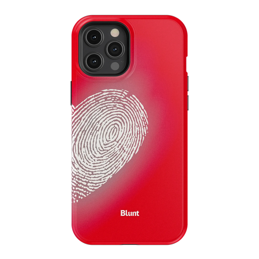 Heart Print Red iPhone Case