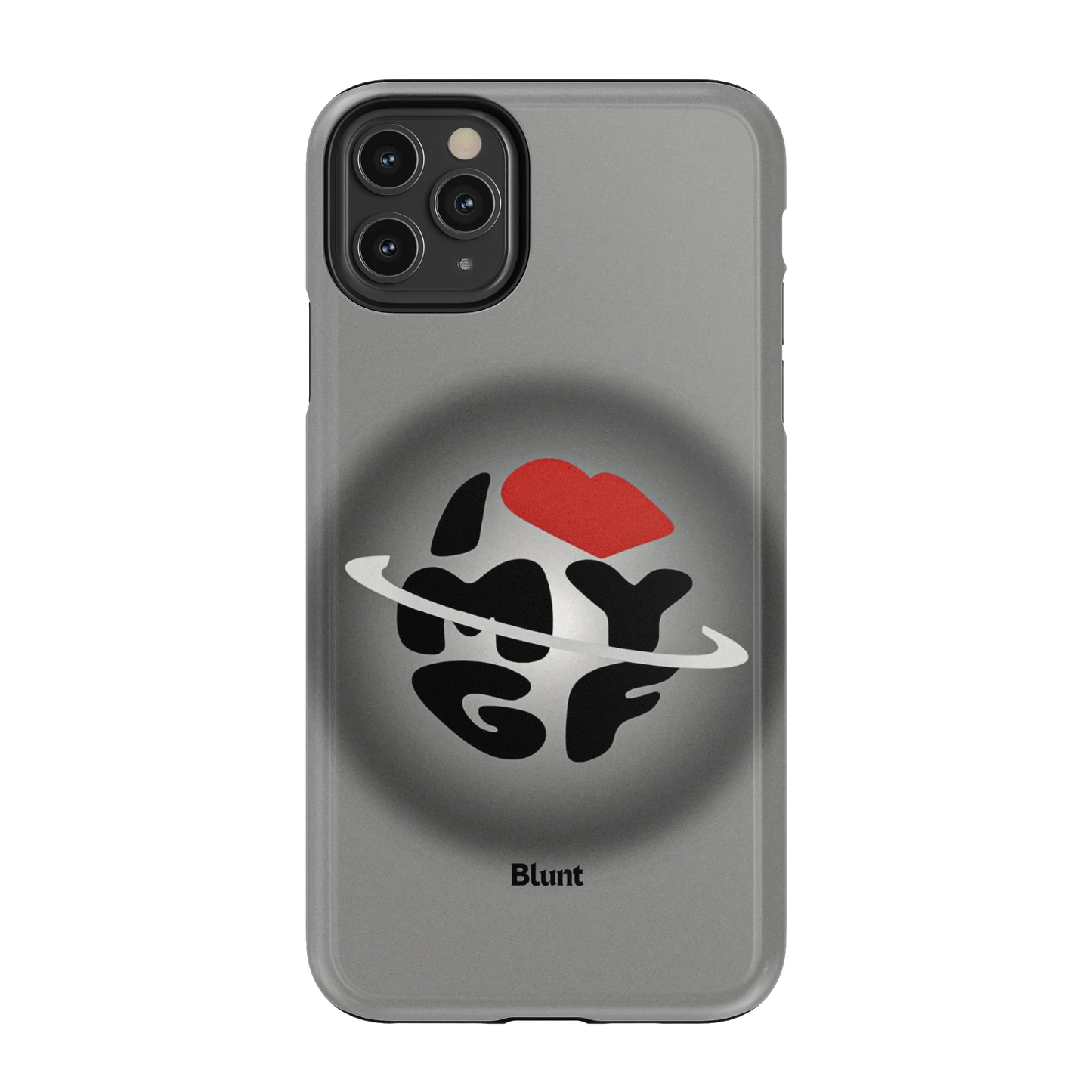 Grey Aura Girlfriend iPhone Case