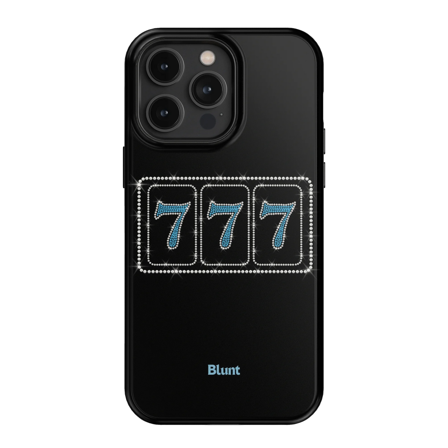 Blue Lucky 777 iPhone Case