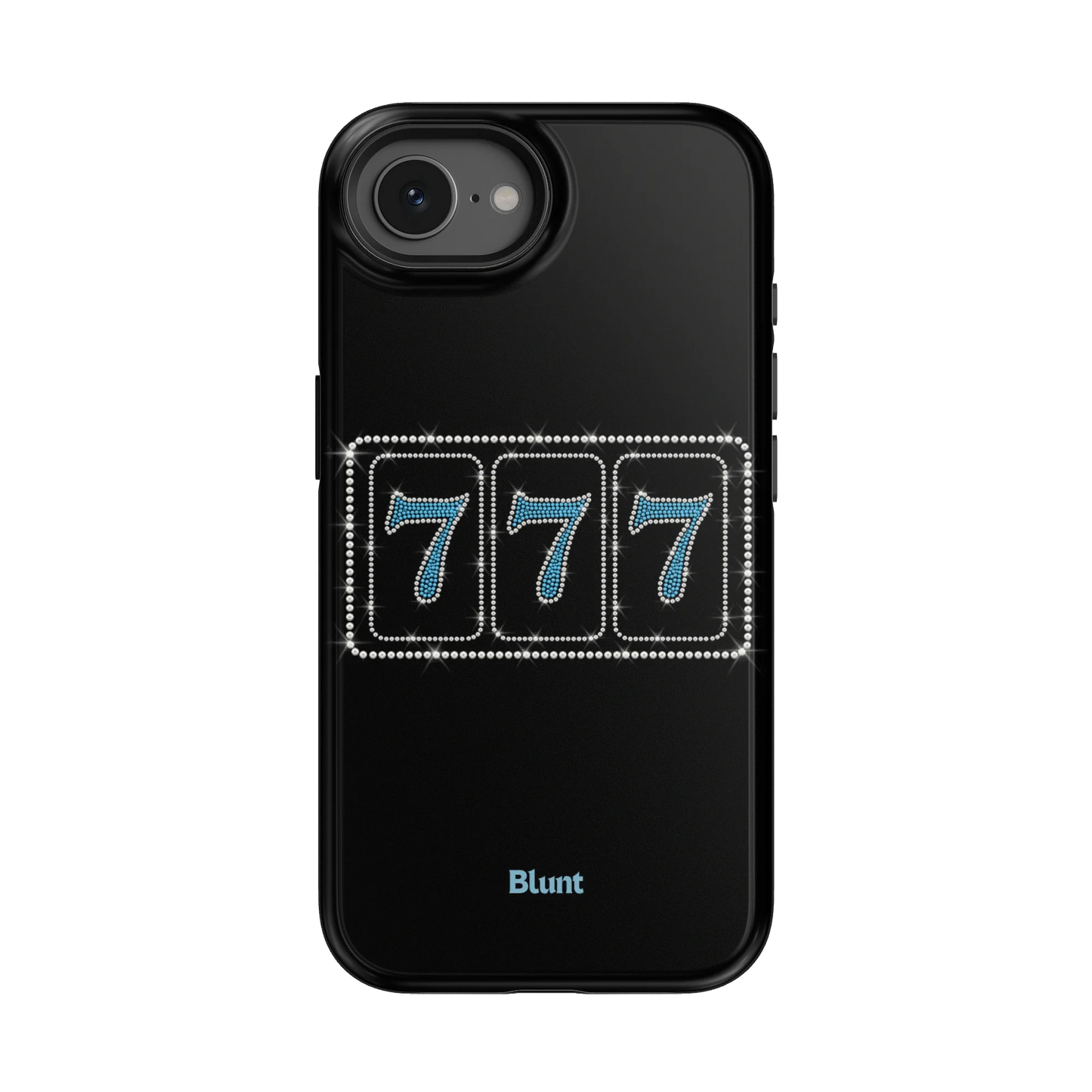 Blue Lucky 777 iPhone Case