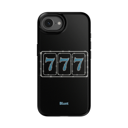Blue Lucky 777 iPhone Case