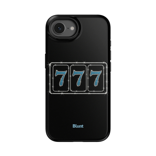 Blue Lucky 777 iPhone Case
