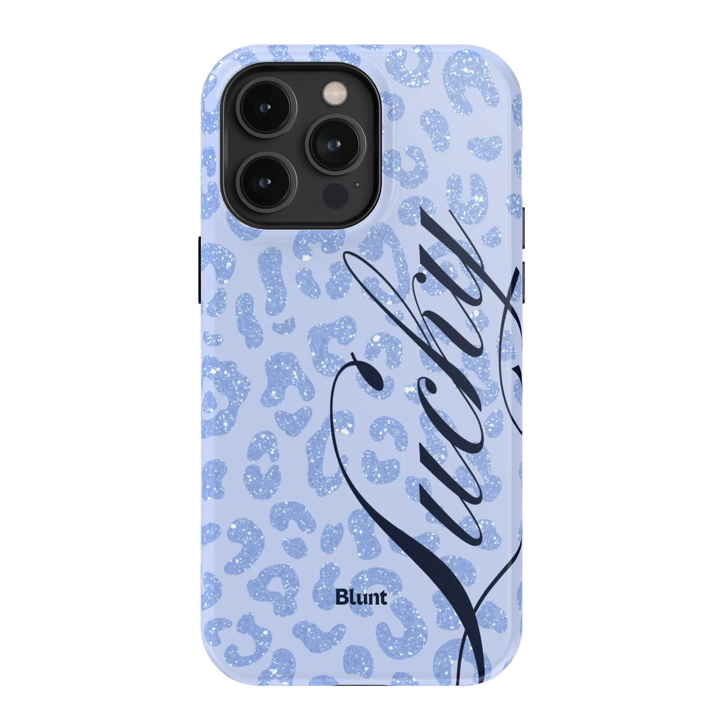 Blue Cheetah Lucky iPhone Case