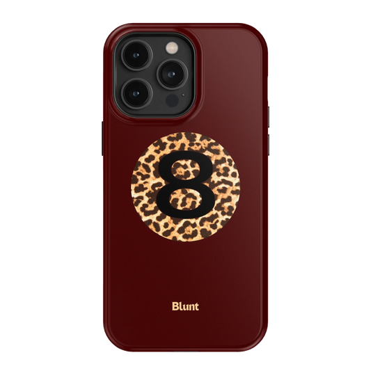 Burgundy Magic 8 iPhone Case