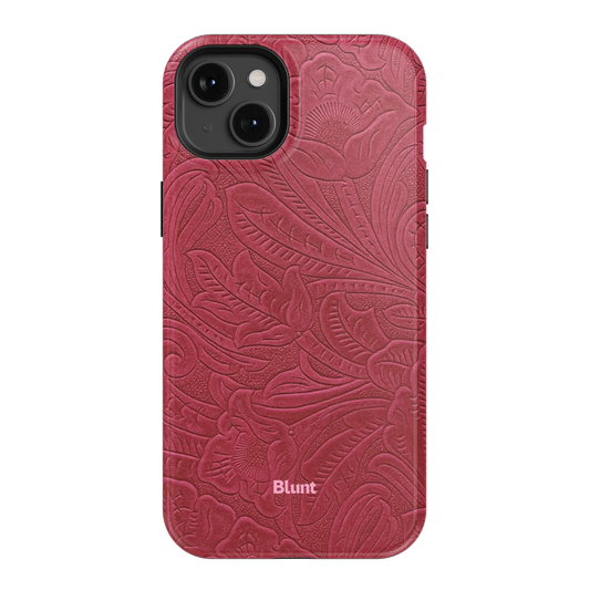 Mauve Leather iPhone Case