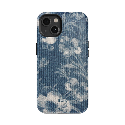 Denim Bloom iPhone Case