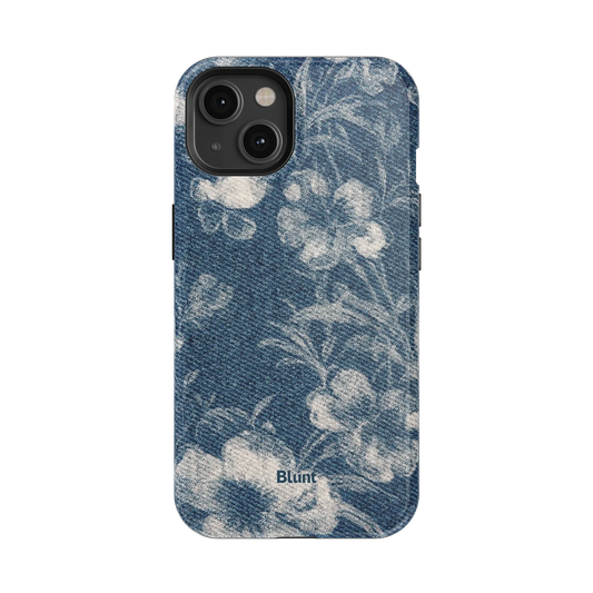 Denim Bloom iPhone Case