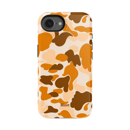 Orange Camo iPhone Case
