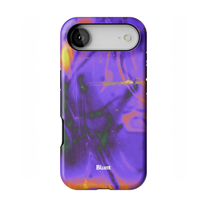 Violet Static iPhone Case