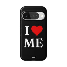 I Love Me in Black Pixel Case