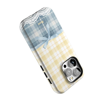 Blue-Lemonplaid-iphone-case-iPhone 14 Pro-4
