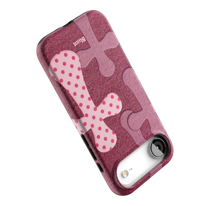 Pink-Polka-Patch-iphone-case-iPhone 17 Air-4