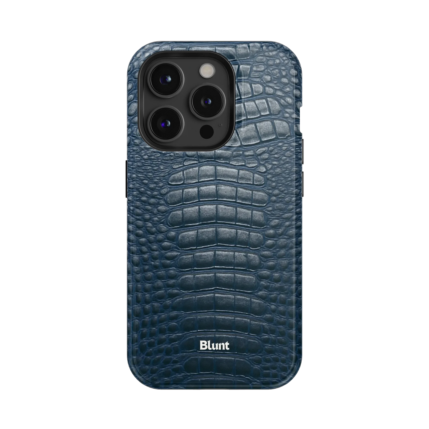 Navy Croc iPhone Case